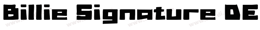 Billie Signature DEM字体转换